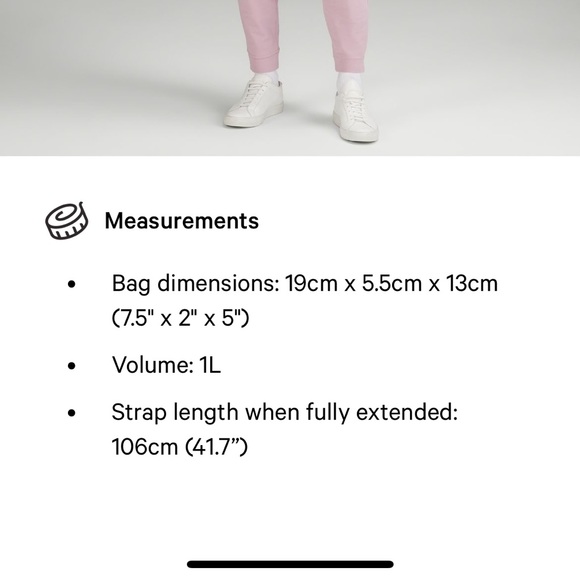 NWT Lululemon Everywhere Belt Bag 1L Silver drop/white in color - Picture 8 of 10